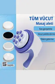 Tiffany 4 Başlıklı Selülit Önleyici Titreşimli ve Masaj Aleti Cihazı TP-1013