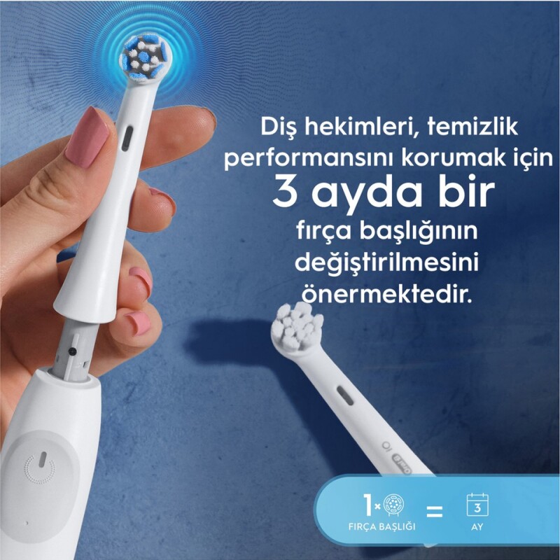 Oral-B iO Gentle Care Beyaz Diş Fırçası Yedek Başlığı 2 Adet
